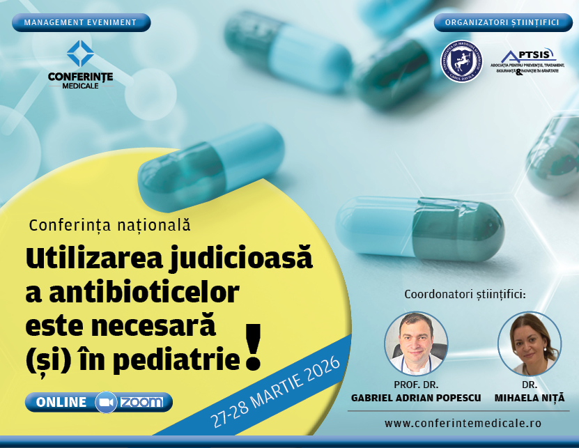 Utilizarea judicioasă a antibioticelor 27-28 martie 2025