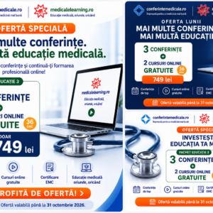 Pachet 3+2 — 3 evenimente + 2 cursuri online (36 EMC)