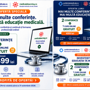 Pachet 2+1 — 2 evenimente + 1 curs online (18 EMC)